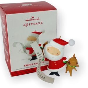 2014 Series KRINGLE AND KRIS Santa’s List 1st Keepsake Ornament by Hallmark